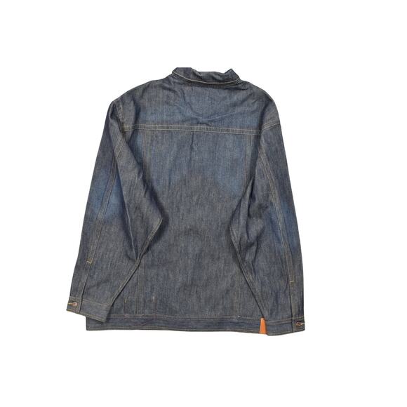 Sean John 2XL Blue Denim Trucker Jacket Cotton Blend Denim Y2K Baggy - Picture 8 of 10